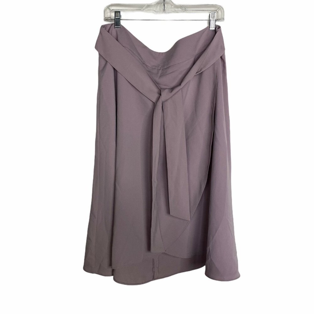 Ann Taylor Lavender Purple  Tie Waist Skirt 16